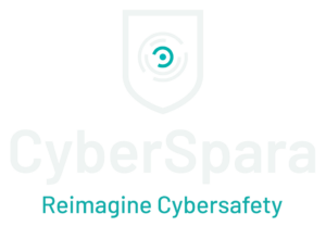 CyberSpara Stacked Logo Light